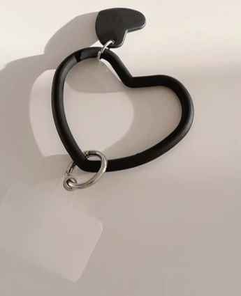 Heart Pendant Hanging Ring Cell Phone Wristband (Multiple Colors)