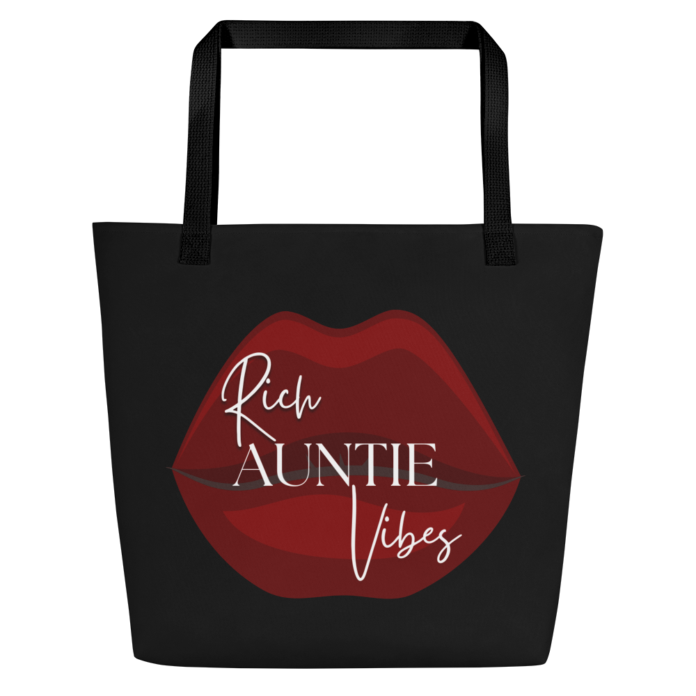 Rich Auntie Vibes Large Tote Bag for Aunt Gift Bag For Women